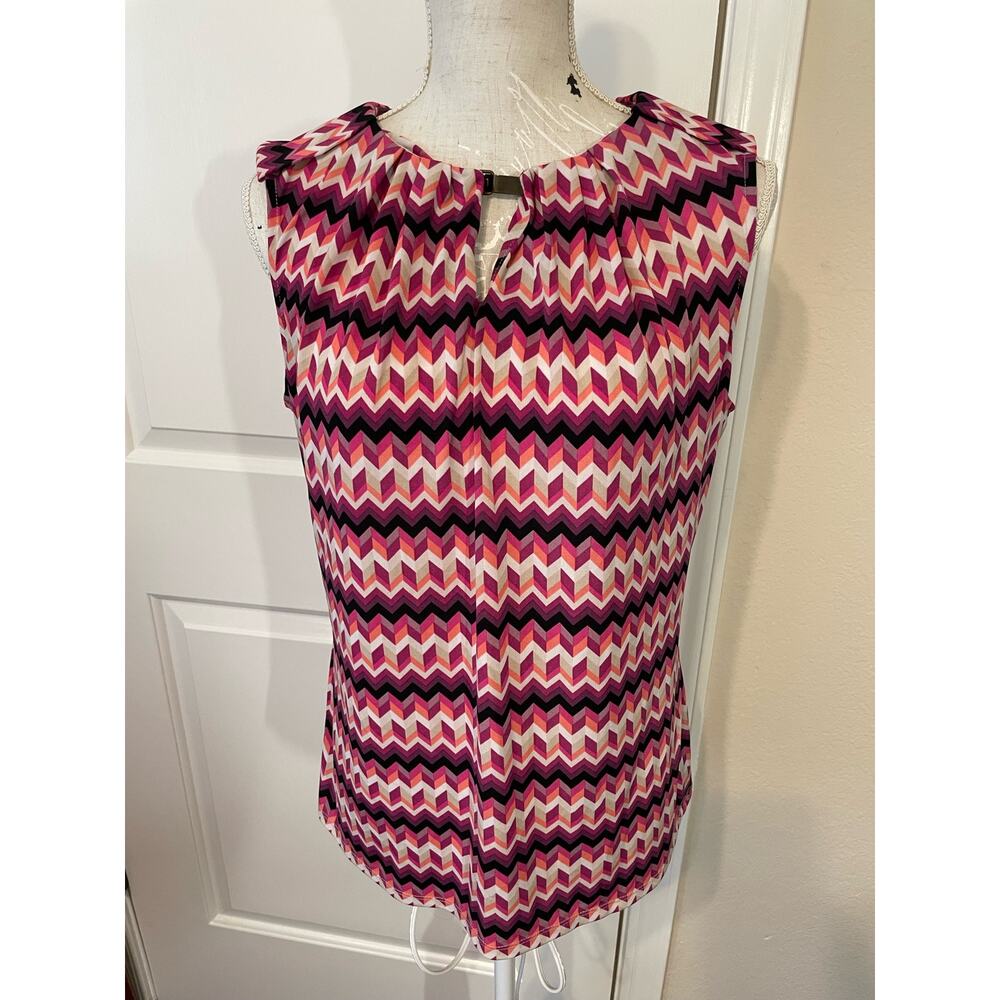 Grayson womens large top chevron print